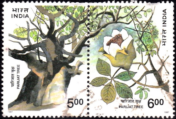 India 1997 Parijat Tree Setenant MNH