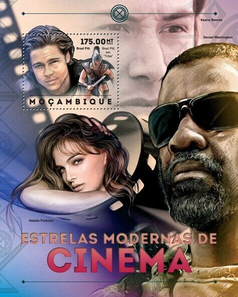 Mozambique 2012 Brad Pitt Cinema M/S MNH