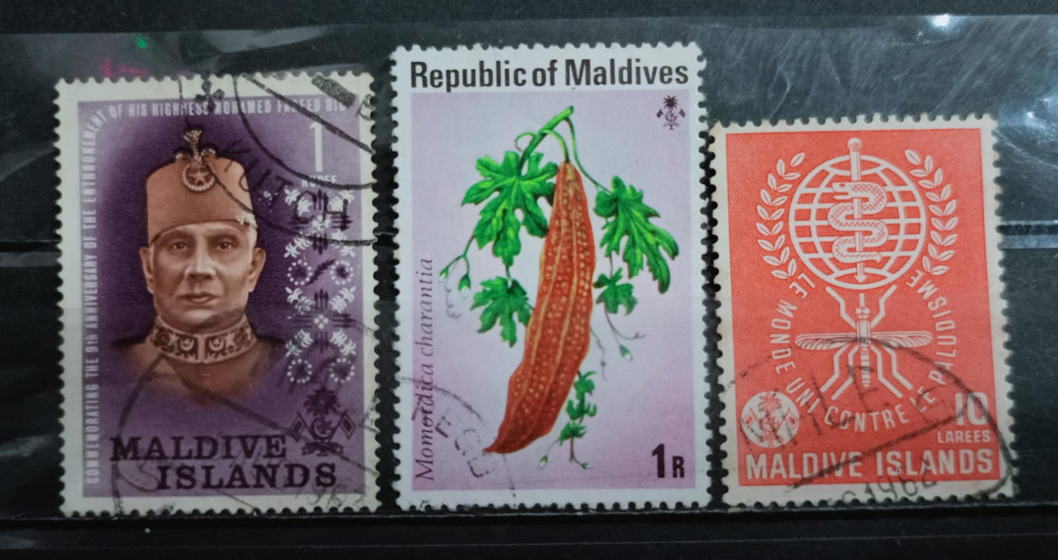 Maldives 90's Stamps 3V Used Set