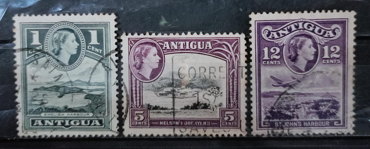 Antigua 1953 Stamps 3V Used Set