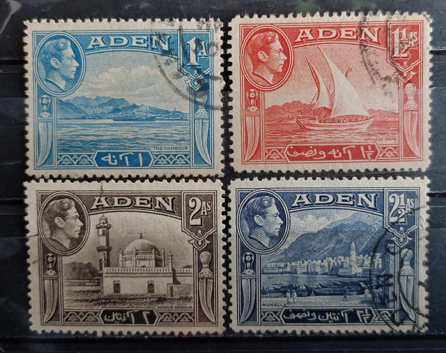 Aden 1939 Stamps 4V Used Set