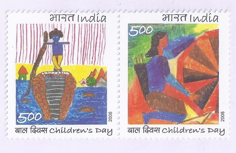 India 2006 National Children's Day Setenant MNH