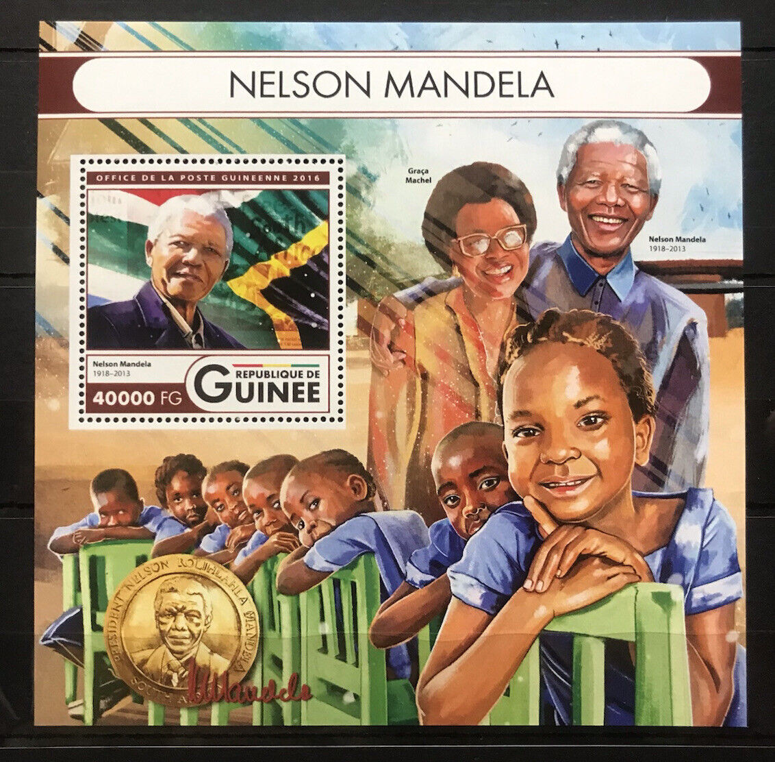 Guinee 2009 Nelson Mandela M/S MNH