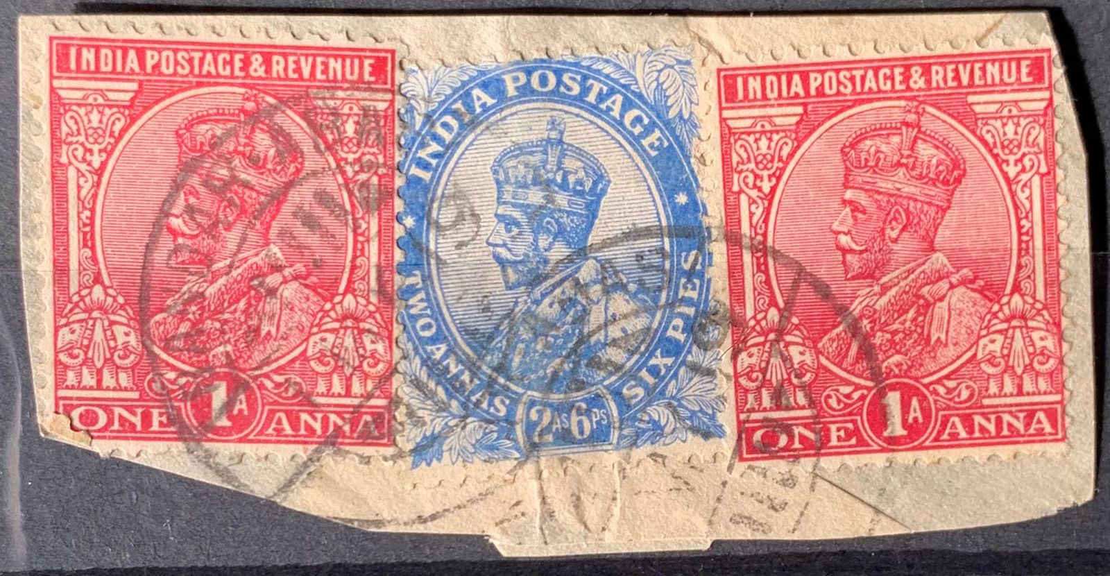 India 1911 KGV Multiples Used Abroad in BANDARABAS Fine Cancelled