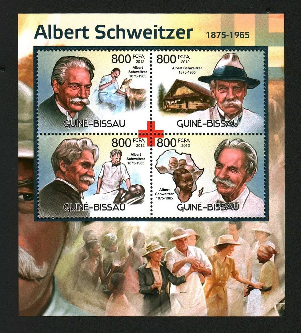 Guinea Bissau 2012 Albert Schweitzer M/S MNH