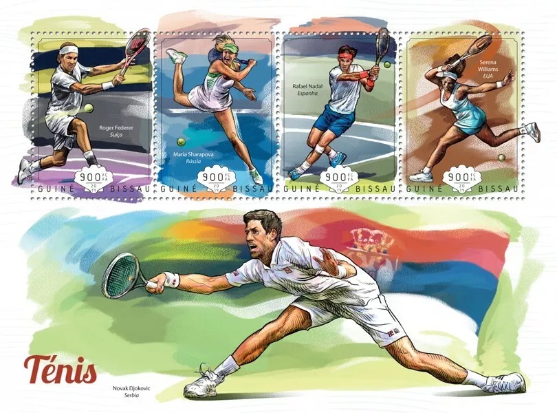 Guinea Bissau 2014 Tennis M/S MNH