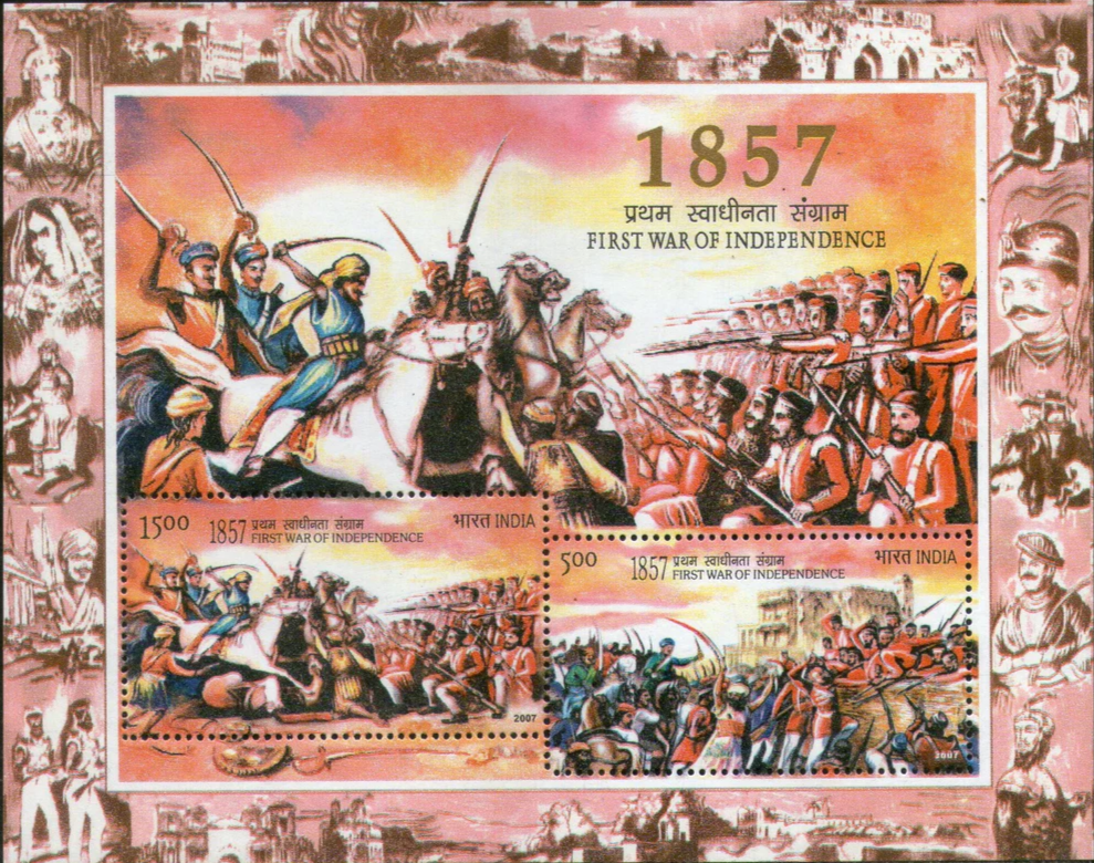 India 2007 First War of Independence Miniature Sheet MNH