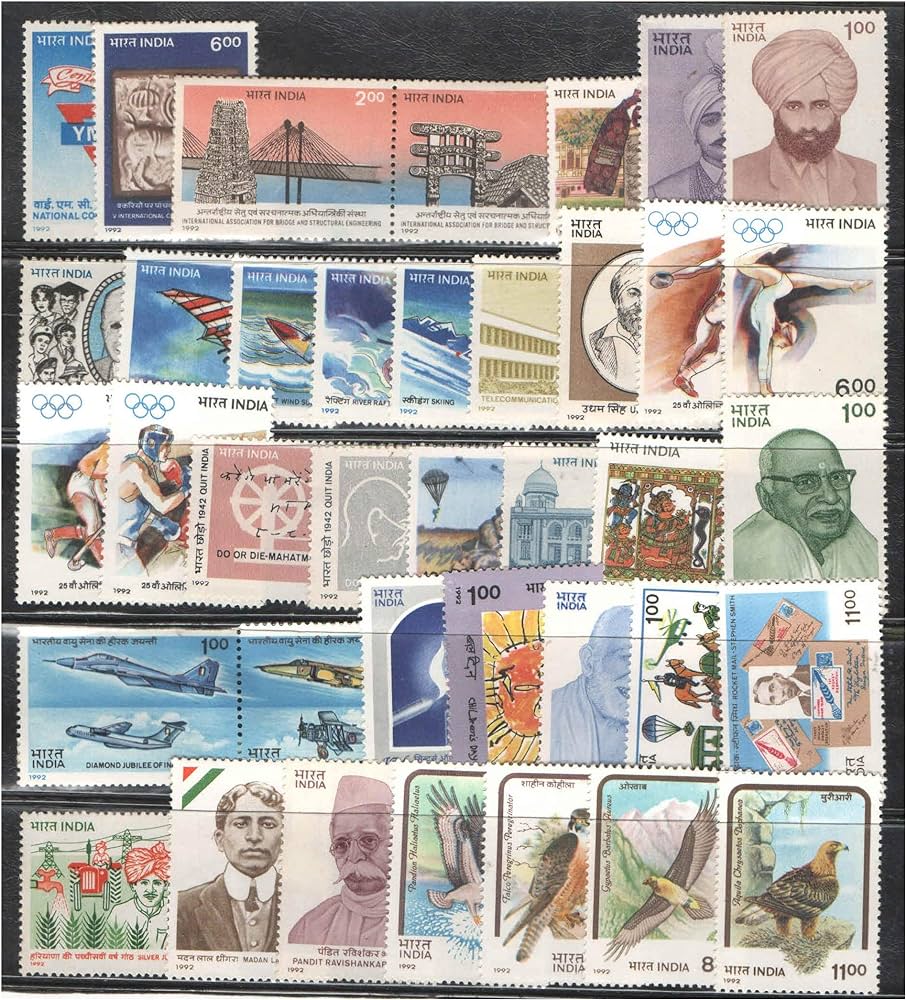 India 1992 Year Pack Complete Set MNH