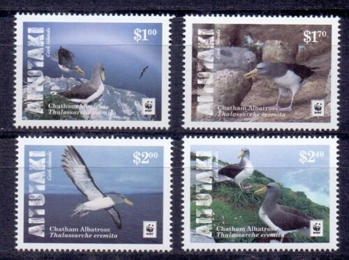 Aitutaki 2016 WWF. Fauna. Birds, 4v Set. MNH