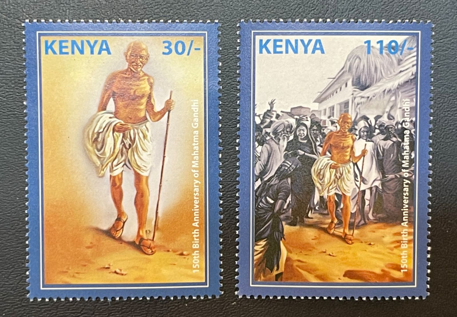 Kenya 2019 150th Anniversary of Mahatma Gandhi 2v set MNH