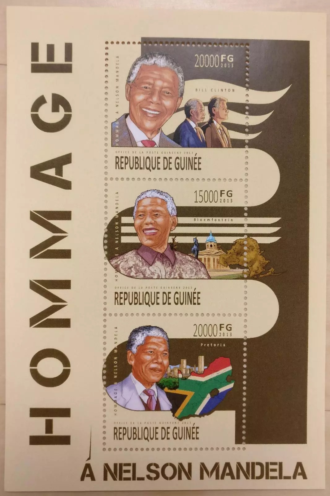 Guinee 2013 Homage to Nelson Mandela M/S MNH