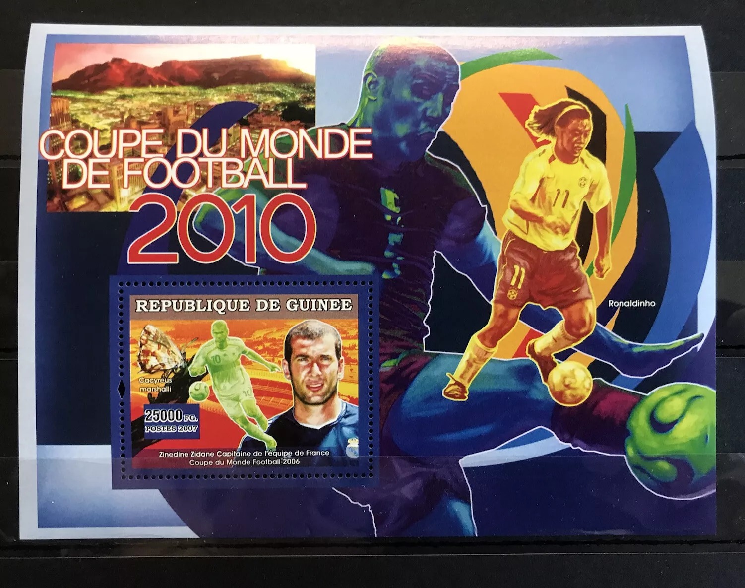 Guinee 2007 French Footballer Football M/S MNH