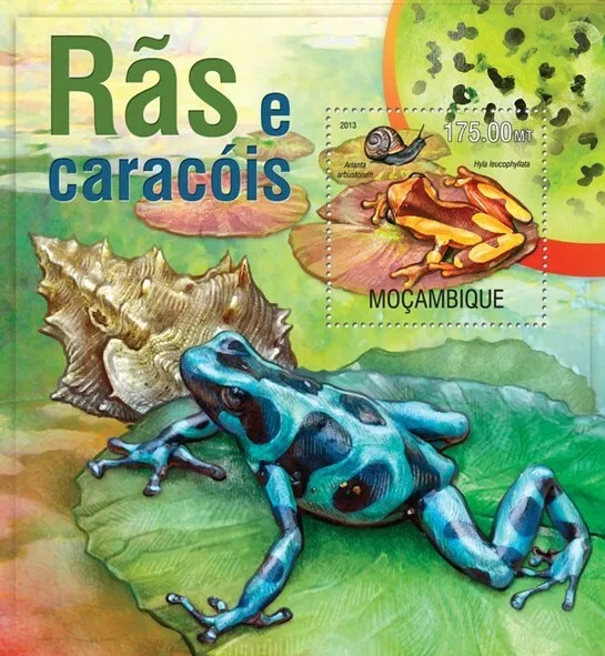 Mozambique 2014 Frog  M/S MNH