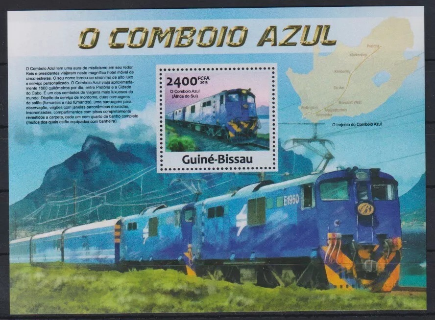 Guinea Bissau 2013 Trains M/S MNH