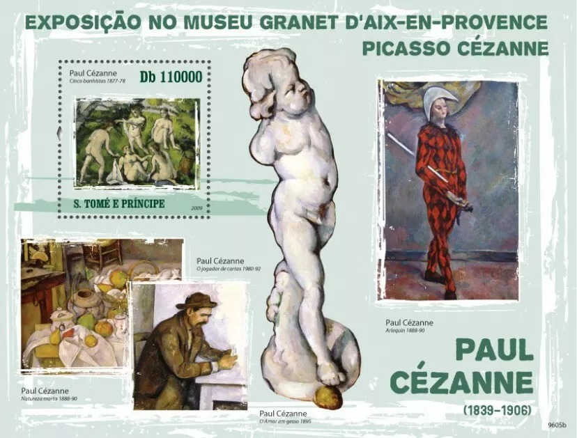 Sao Tome 2009 Paul Cezanne Paintings M/S MNH