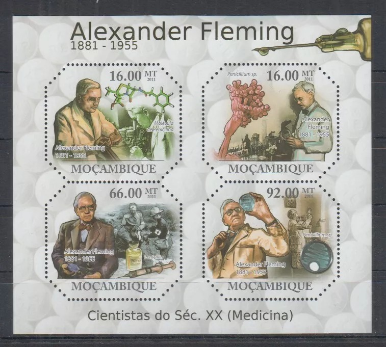 Mozambique 2011 Famous People Alexander Fleming M/S HMN
