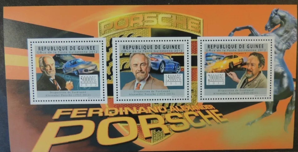 Sao Tome 2012 Ferdinand Porsche Cars M/S MNH