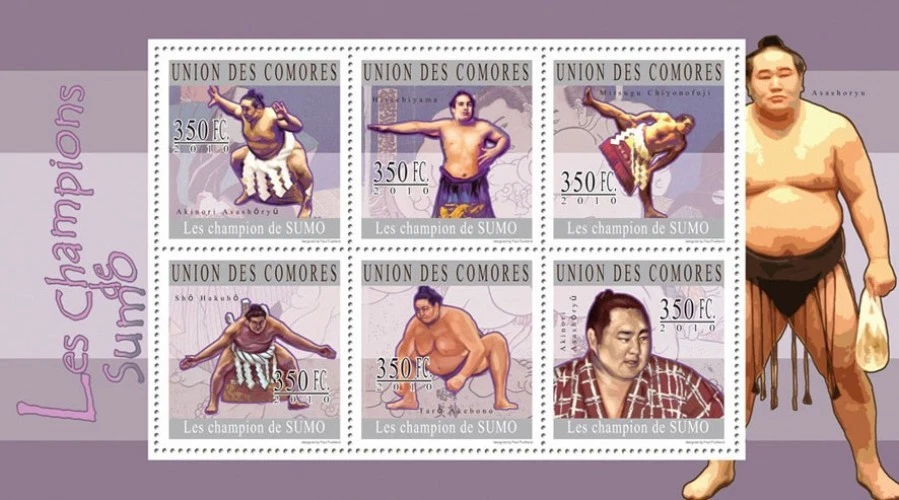 Comoros 2010 Sumo Champions M/S MNH