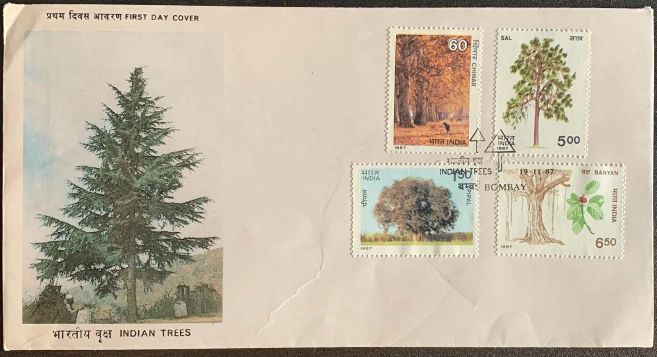 India 1987 Indian Trees First Day Cover