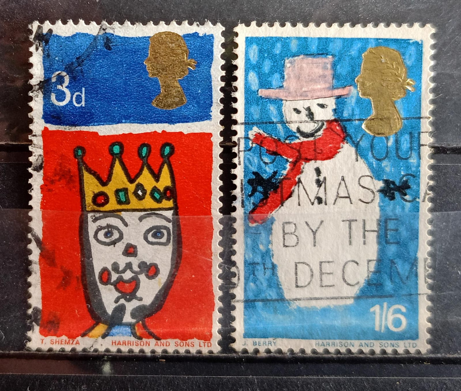 Great Britain Christmas 1966 Stamps 2V Used Set