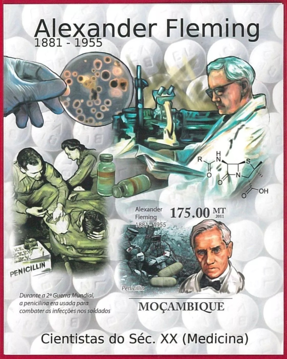 Mozambique 2011 Alexander Fleming Medicine Science M/S HMN