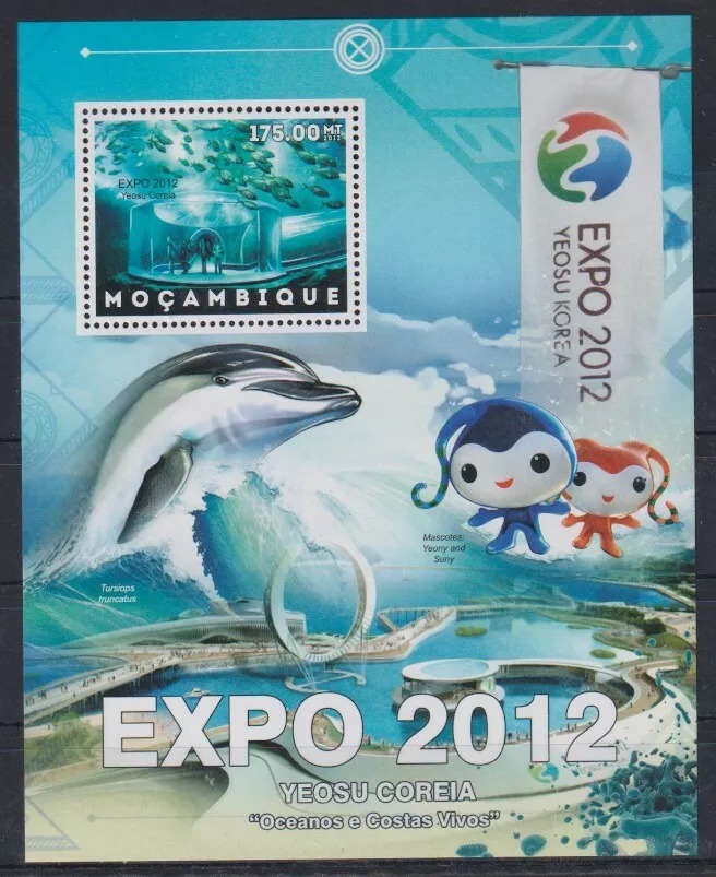 Mozambique 2012 Dolphin Marine Life M/S MNH