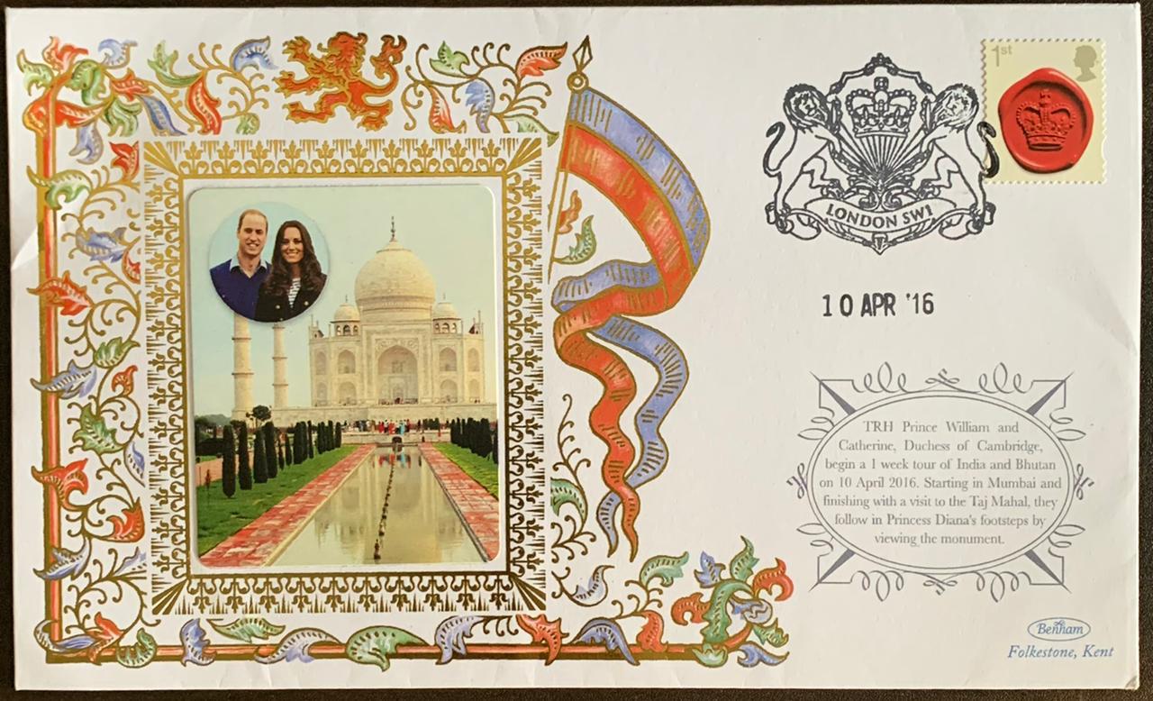 GB 2016 Prince William & Kate Middleton Visit to India Taj Mahal Cover