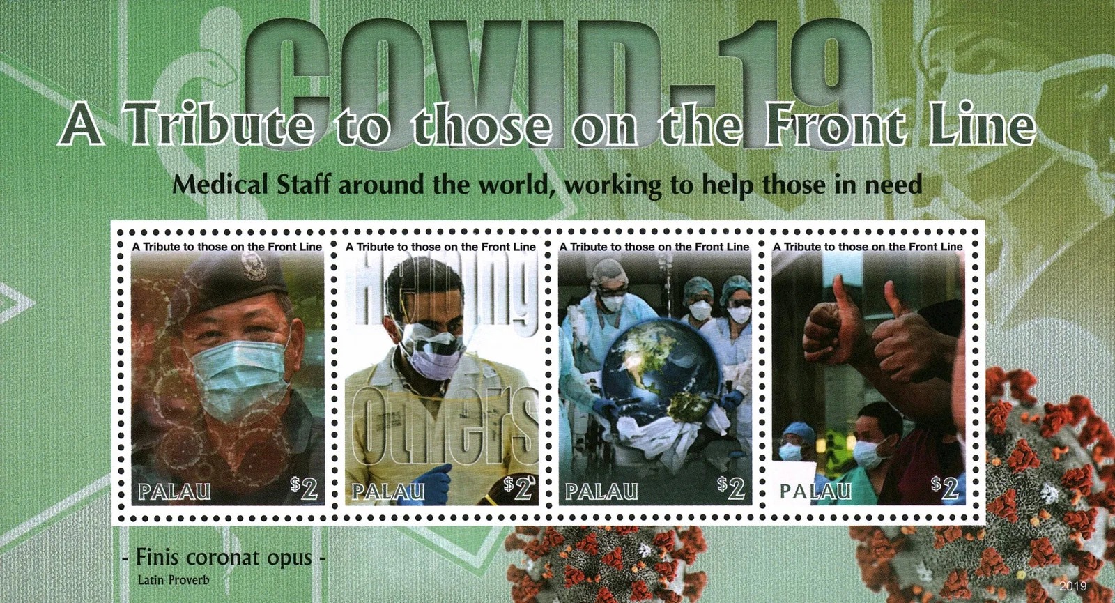Palau 2020 Covid 19 Medicine M/S MNH