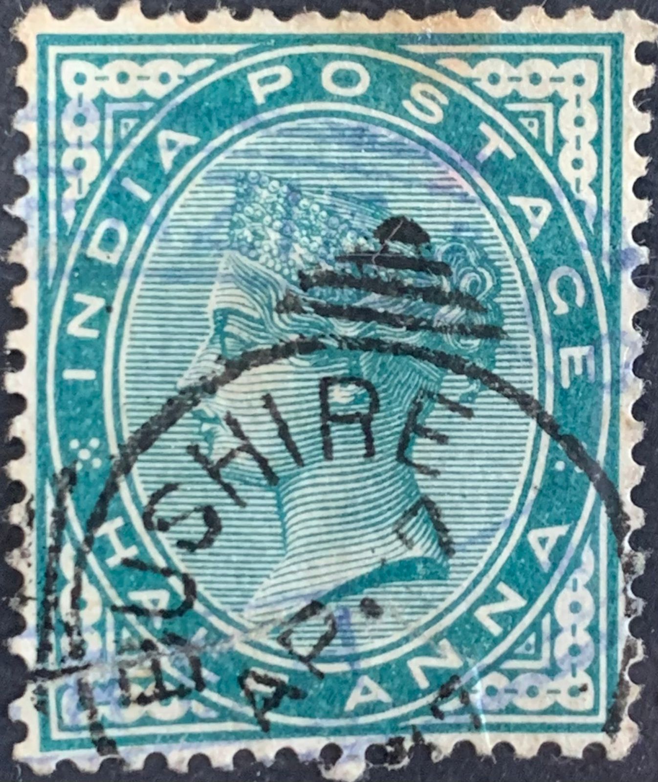 India 1882 QV 1/2a Used Abroad in BUSHIRE