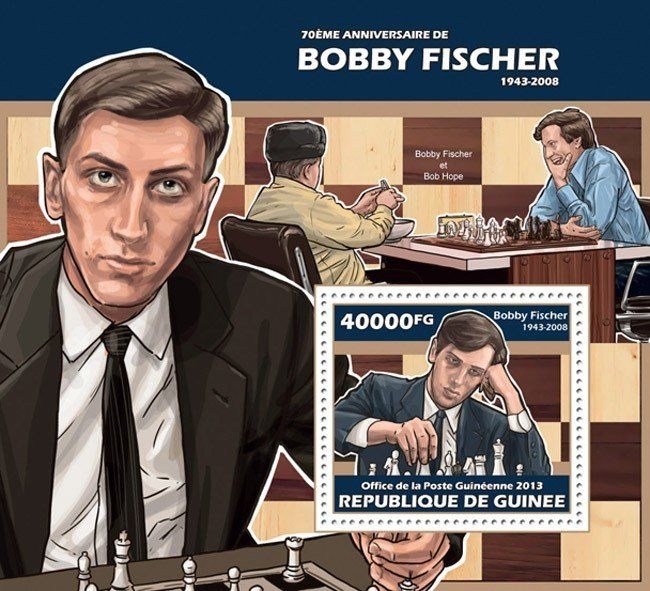 Guinee 2013 Bobby Fischer Chess M/S MNH