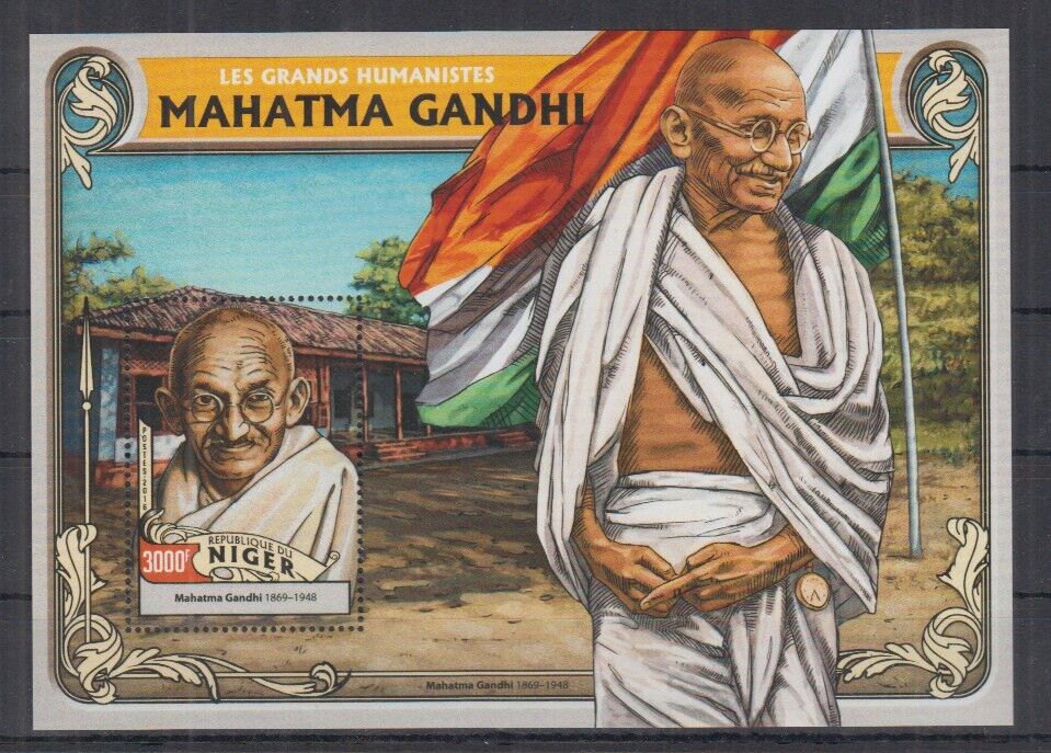Niger 2016 Mahatma Gandhi M/S MNH