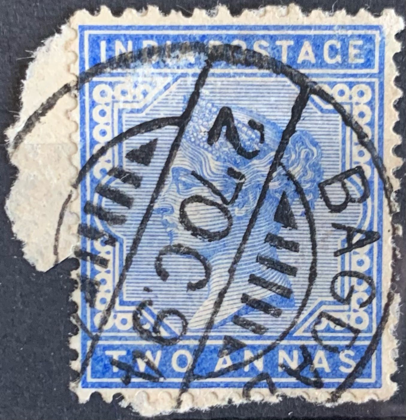 India 1882 QV 2a Used Abroad in BAGDAD Fine Cancelled