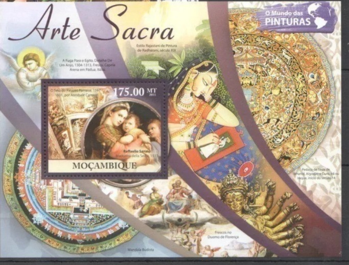 Mozambique 2011 Arte Sacra M/S MNH