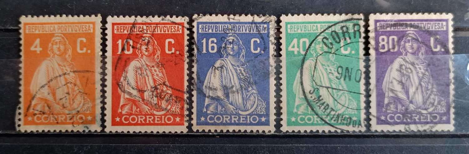 Portugal Correio 1929 Stamps 5V Used Set