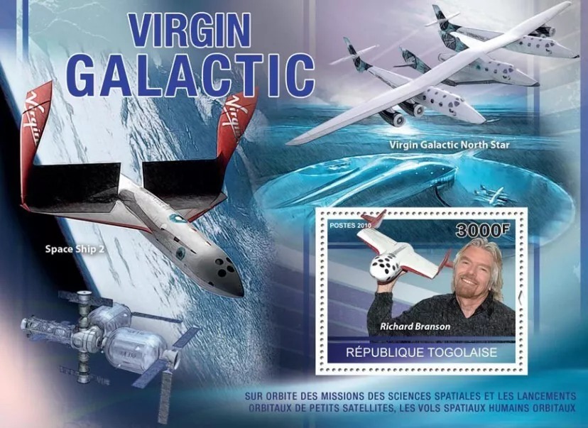 Togo 2010 Virgin Galactic M/S HMN