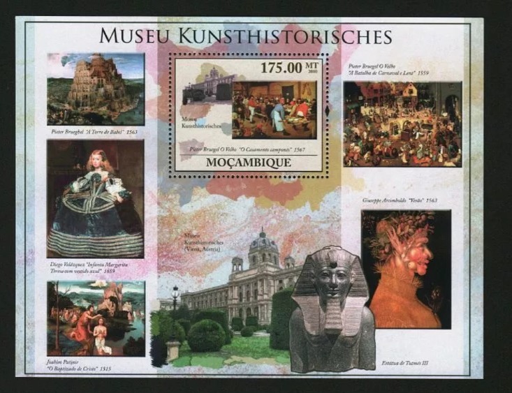 Mozambique 2010 Kunst Historic Museum Painting M/S MNH