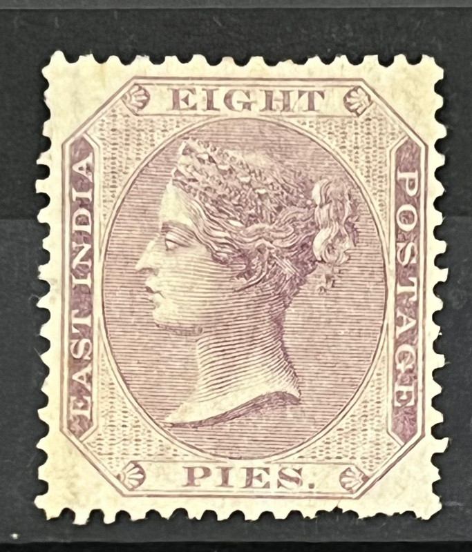 India 1860 QV East India NO WATERMARK SG 52 Purple Mint SG Cat Val £100