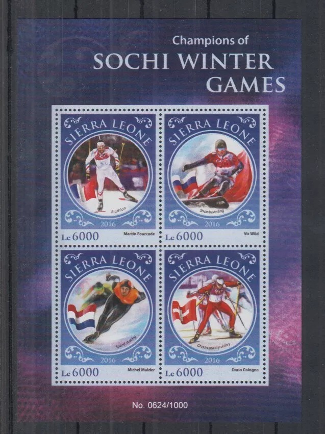 Sierra Leone 2016 Sochi M/S MNH