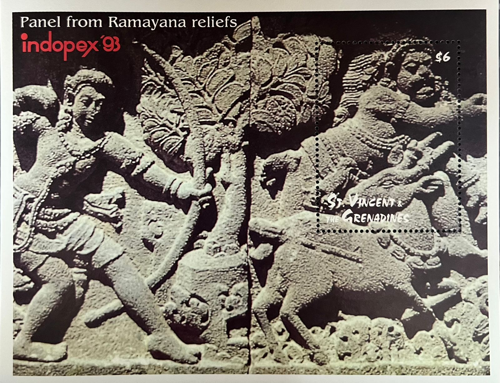St Vincent 1993 Ramayana Hinduism S/s MNH