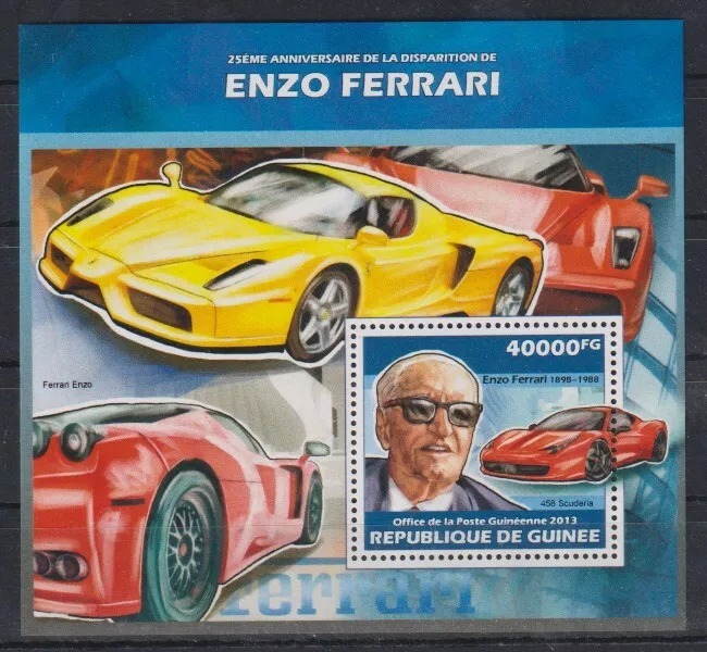 Guinee 2013 Cars Ferrari M/S MNH