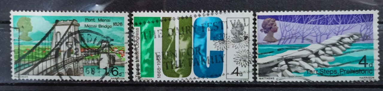 Great Britain 1968 Stamps 3V Used Set
