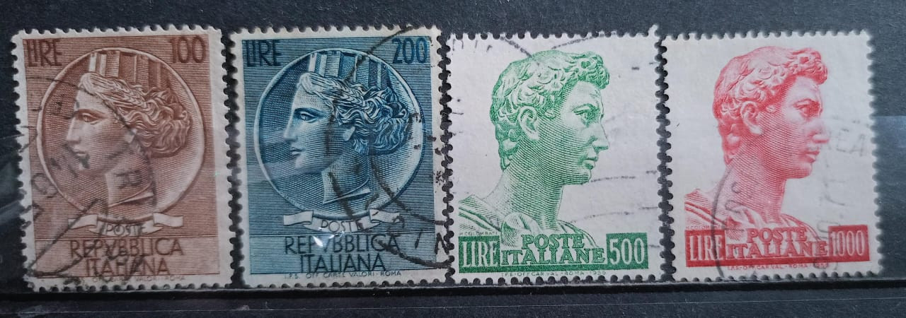 Italy 90's Stamps 4V Used Set