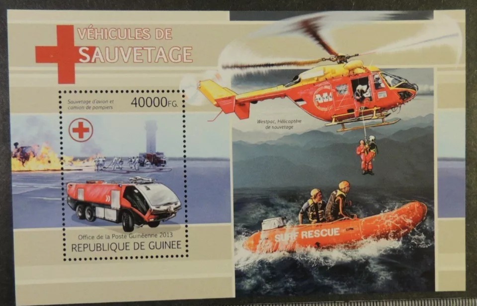 Guinee 2013 Rescue vehicles Red Cross M/S MNH