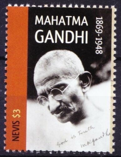 Nevis 2011 Mahatma Gandhi 1v Stamps  MNH