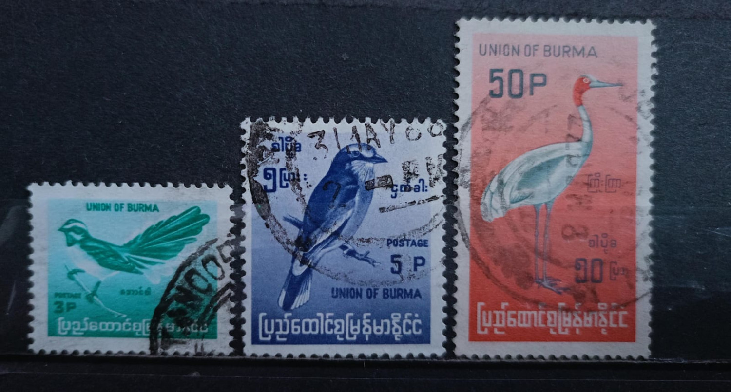 Burma 90's Stamps 3V Used Set