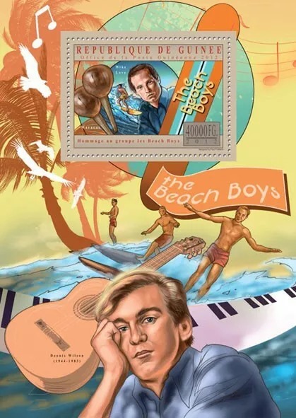 Guinee 2012 The Beach Boys  M/S MNH