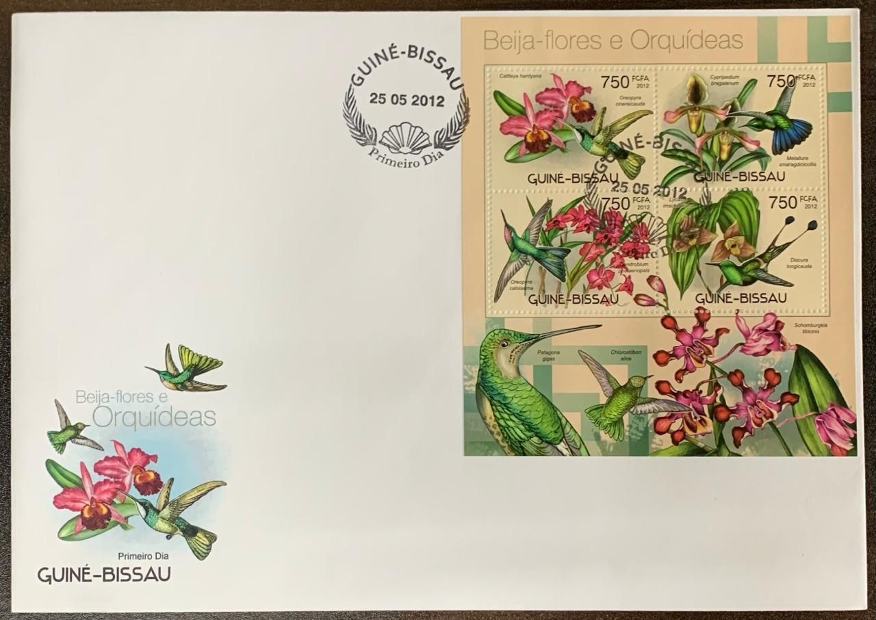 Guinea Bissau 2012 Flowers Orchids First Day Cover FDC