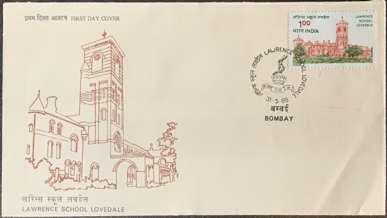 India 1988 Lawrance School Lovedale First Day Cover