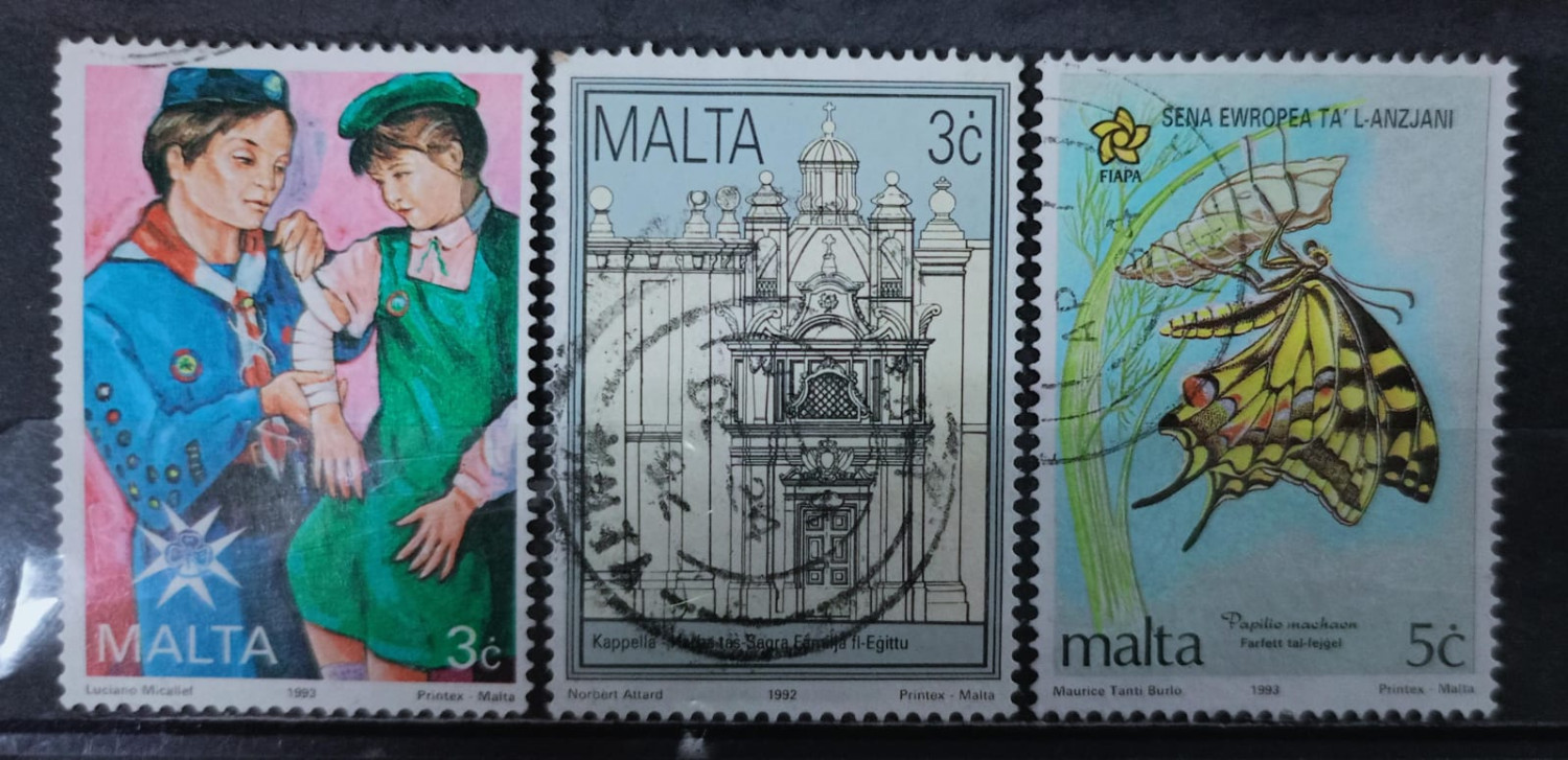 Malta 90's Stamps 3V Used Set