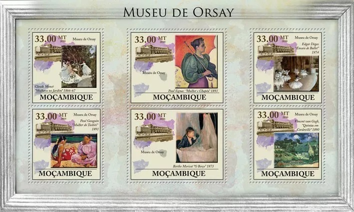 Mozambique 2010 Orsay Museum M/S MNH